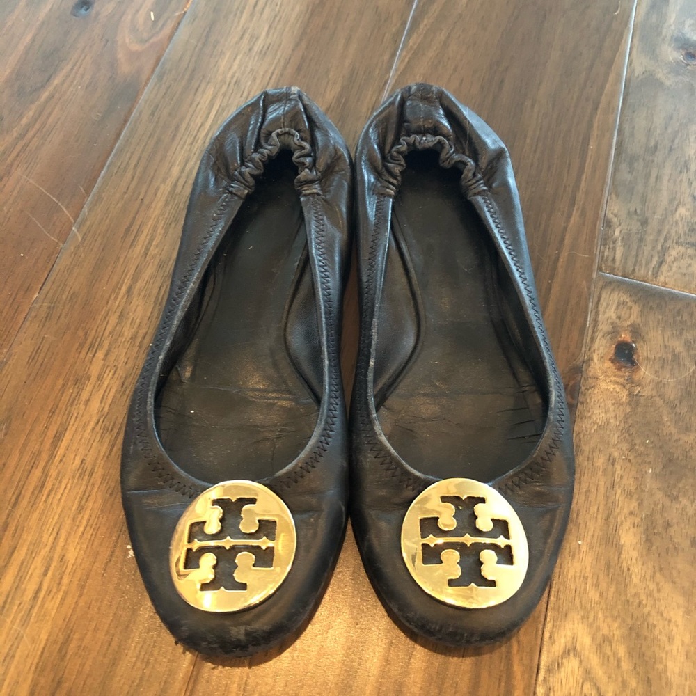 Tory Burch Minnie Travel Leather Ballet Flat